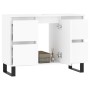 Weißer Badezimmerschrank aus Holzwerkstoff, 80 x 33 x 60 cm von vidaXL, Badezimmerwaschtische - Ref: Foro24-831660, Preis: 88...