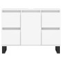 Mueble de baño madera de ingeniería blanco 80x33x60 cm