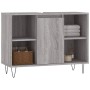 Sonoma grauer Badezimmerschrank aus Holzwerkstoff, 80 x 33 x 60 cm von vidaXL, Badezimmerwaschtische - Ref: Foro24-831634, Pr...