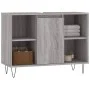 Sonoma grauer Badezimmerschrank aus Holzwerkstoff, 80 x 33 x 60 cm von vidaXL, Badezimmerwaschtische - Ref: Foro24-831634, Pr...