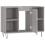 Mueble de baño madera de ingeniería gris Sonoma 80x33x60 cm de vidaXL, Tocadores de baño - Ref: Foro24-831634, Precio: 58,44 €