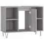 Sonoma grauer Badezimmerschrank aus Holzwerkstoff, 80 x 33 x 60 cm von vidaXL, Badezimmerwaschtische - Ref: Foro24-831634, Pr...