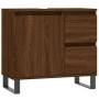 Badezimmerschrank Sperrholz braune Eiche 65x33x60 cm von vidaXL, Badezimmerwaschtische - Ref: Foro24-831619, Preis: 67,82 €, ...