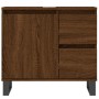 Badezimmerschrank Sperrholz braune Eiche 65x33x60 cm von vidaXL, Badezimmerwaschtische - Ref: Foro24-831619, Preis: 67,82 €, ...
