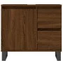 Badezimmerschrank Sperrholz braune Eiche 65x33x60 cm von vidaXL, Badezimmerwaschtische - Ref: Foro24-831619, Preis: 70,03 €, ...