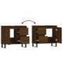 Bathroom cabinet made of brown oak plywood, measuring 65x33x60 cm. by vidaXL, bathroom vanities - Ref: Foro24-831619, Price: ...