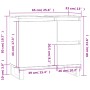 Badezimmerschrank Sperrholz braune Eiche 65x33x60 cm von vidaXL, Badezimmerwaschtische - Ref: Foro24-831619, Preis: 67,82 €, ...