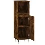 Badezimmerschrank aus geräuchertem Eichensperrholz, 30 x 30 x 100 cm von vidaXL, Badezimmerwaschtische - Ref: Foro24-831553, ...