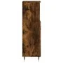 Badezimmerschrank aus geräuchertem Eichensperrholz, 30 x 30 x 100 cm von vidaXL, Badezimmerwaschtische - Ref: Foro24-831553, ...