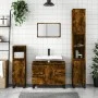 Mueble de baño madera de ingeniería roble ahumado 80x33x60 cm de vidaXL, Tocadores de baño - Ref: Foro24-831665, Precio: 90,4...