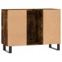 Mueble de baño madera de ingeniería roble ahumado 80x33x60 cm de vidaXL, Tocadores de baño - Ref: Foro24-831665, Precio: 90,4...