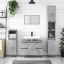 Concrete gray engineered wood bathroom cabinet 80x33x60 cm by vidaXL, bathroom vanities - Ref: Foro24-831656, Price: 75,81 €,...