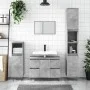 Concrete gray engineered wood bathroom cabinet 80x33x60 cm by vidaXL, bathroom vanities - Ref: Foro24-831656, Price: 74,79 €,...
