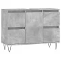 Concrete gray engineered wood bathroom cabinet 80x33x60 cm by vidaXL, bathroom vanities - Ref: Foro24-831656, Price: 74,79 €,...