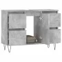 Concrete gray engineered wood bathroom cabinet 80x33x60 cm by vidaXL, bathroom vanities - Ref: Foro24-831656, Price: 74,79 €,...