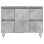 Concrete gray engineered wood bathroom cabinet 80x33x60 cm by vidaXL, bathroom vanities - Ref: Foro24-831656, Price: 74,79 €,...