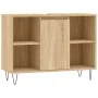 Badmöbel aus Holzwerkstoff Sonoma Eiche 80x33x60 cm von vidaXL, Badezimmerwaschtische - Ref: Foro24-831631, Preis: 59,63 €, R...