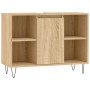 Badmöbel aus Holzwerkstoff Sonoma Eiche 80x33x60 cm von vidaXL, Badezimmerwaschtische - Ref: Foro24-831631, Preis: 60,45 €, R...