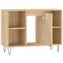 Badmöbel aus Holzwerkstoff Sonoma Eiche 80x33x60 cm von vidaXL, Badezimmerwaschtische - Ref: Foro24-831631, Preis: 59,63 €, R...