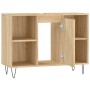 Badmöbel aus Holzwerkstoff Sonoma Eiche 80x33x60 cm von vidaXL, Badezimmerwaschtische - Ref: Foro24-831631, Preis: 60,45 €, R...