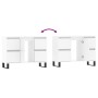 Glossy white engineered wood bathroom cabinet 80x33x60 cm by vidaXL, bathroom vanities - Ref: Foro24-831662, Price: 116,70 €,...