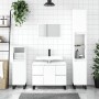 Weißer Badezimmerschrank aus Holzwerkstoff, 30 x 30 x 100 cm von vidaXL, Badezimmerwaschtische - Ref: Foro24-831564, Preis: 6...