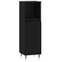 Black plywood bathroom cabinet 30x30x100 cm by vidaXL, bathroom vanities - Ref: Foro24-831549, Price: 58,15 €, Discount: %