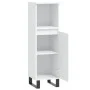 Armario de baño madera de ingeniería blanco 30x30x100 cm de vidaXL, Tocadores de baño - Ref: Foro24-831564, Precio: 59,98 €, ...