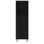Armario de baño madera contrachapada negro 30x30x100 cm de vidaXL, Tocadores de baño - Ref: Foro24-831549, Precio: 58,27 €, D...