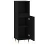 Black plywood bathroom cabinet 30x30x100 cm by vidaXL, bathroom vanities - Ref: Foro24-831549, Price: 58,15 €, Discount: %