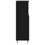 Black plywood bathroom cabinet 30x30x100 cm by vidaXL, bathroom vanities - Ref: Foro24-831549, Price: 58,15 €, Discount: %