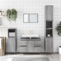 Sonoma Badmöbel aus grauem Holzwerkstoff 80x33x60 cm von vidaXL, Badezimmerwaschtische - Ref: Foro24-831650, Preis: 76,07 €, ...