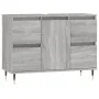 Mueble de baño madera de ingeniería gris Sonoma 80x33x60 cm de vidaXL, Tocadores de baño - Ref: Foro24-831650, Precio: 75,14 ...