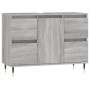 Sonoma Badmöbel aus grauem Holzwerkstoff 80x33x60 cm von vidaXL, Badezimmerwaschtische - Ref: Foro24-831650, Preis: 76,07 €, ...