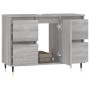 Sonoma Badmöbel aus grauem Holzwerkstoff 80x33x60 cm von vidaXL, Badezimmerwaschtische - Ref: Foro24-831650, Preis: 76,07 €, ...
