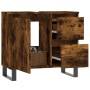 Badezimmerschrank aus geräuchertem Eichensperrholz, 65 x 33 x 60 cm von vidaXL, Badezimmerwaschtische - Ref: Foro24-831617, P...