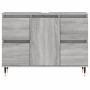 Sonoma Badmöbel aus grauem Holzwerkstoff 80x33x60 cm von vidaXL, Badezimmerwaschtische - Ref: Foro24-831650, Preis: 76,07 €, ...
