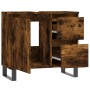 Badezimmerschrank aus geräuchertem Eichensperrholz, 65 x 33 x 60 cm von vidaXL, Badezimmerwaschtische - Ref: Foro24-831617, P...