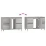 Mueble de baño madera de ingeniería gris Sonoma 80x33x60 cm de vidaXL, Tocadores de baño - Ref: Foro24-831650, Precio: 75,14 ...