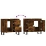 Smoked oak plywood bathroom cabinet 65x33x60 cm by vidaXL, bathroom vanities - Ref: Foro24-831617, Price: 71,18 €, Discount: %