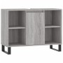 Mueble de baño madera de ingeniería gris Sonoma 80x33x60 cm de vidaXL, Tocadores de baño - Ref: Foro24-831642, Precio: 63,33 €