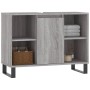 Mueble de baño madera de ingeniería gris Sonoma 80x33x60 cm de vidaXL, Tocadores de baño - Ref: Foro24-831642, Precio: 63,33 €