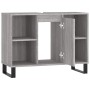 Mueble de baño madera de ingeniería gris Sonoma 80x33x60 cm de vidaXL, Tocadores de baño - Ref: Foro24-831642, Precio: 63,33 €