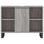 Mueble de baño madera de ingeniería gris Sonoma 80x33x60 cm de vidaXL, Tocadores de baño - Ref: Foro24-831642, Precio: 63,33 €