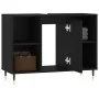 Black engineered wood bathroom cabinet 80x33x60 cm by vidaXL, bathroom vanities - Ref: Foro24-831621, Price: 54,51 €, Discoun...