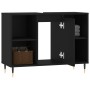 Schwarzer Badezimmerschrank aus Holzwerkstoff, 80 x 33 x 60 cm von vidaXL, Badezimmerwaschtische - Ref: Foro24-831621, Preis:...