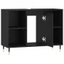 Mueble de baño madera de ingeniería negro 80x33x60 cm de vidaXL, Tocadores de baño - Ref: Foro24-831621, Precio: 54,51 €, Des...