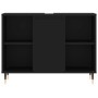 Black engineered wood bathroom cabinet 80x33x60 cm by vidaXL, bathroom vanities - Ref: Foro24-831621, Price: 55,13 €, Discoun...