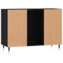 Black engineered wood bathroom cabinet 80x33x60 cm by vidaXL, bathroom vanities - Ref: Foro24-831621, Price: 54,51 €, Discoun...