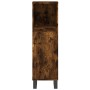 Badezimmerschrank aus geräuchertem Eichensperrholz, 30 x 30 x 100 cm von vidaXL, Badezimmerwaschtische - Ref: Foro24-831569, ...